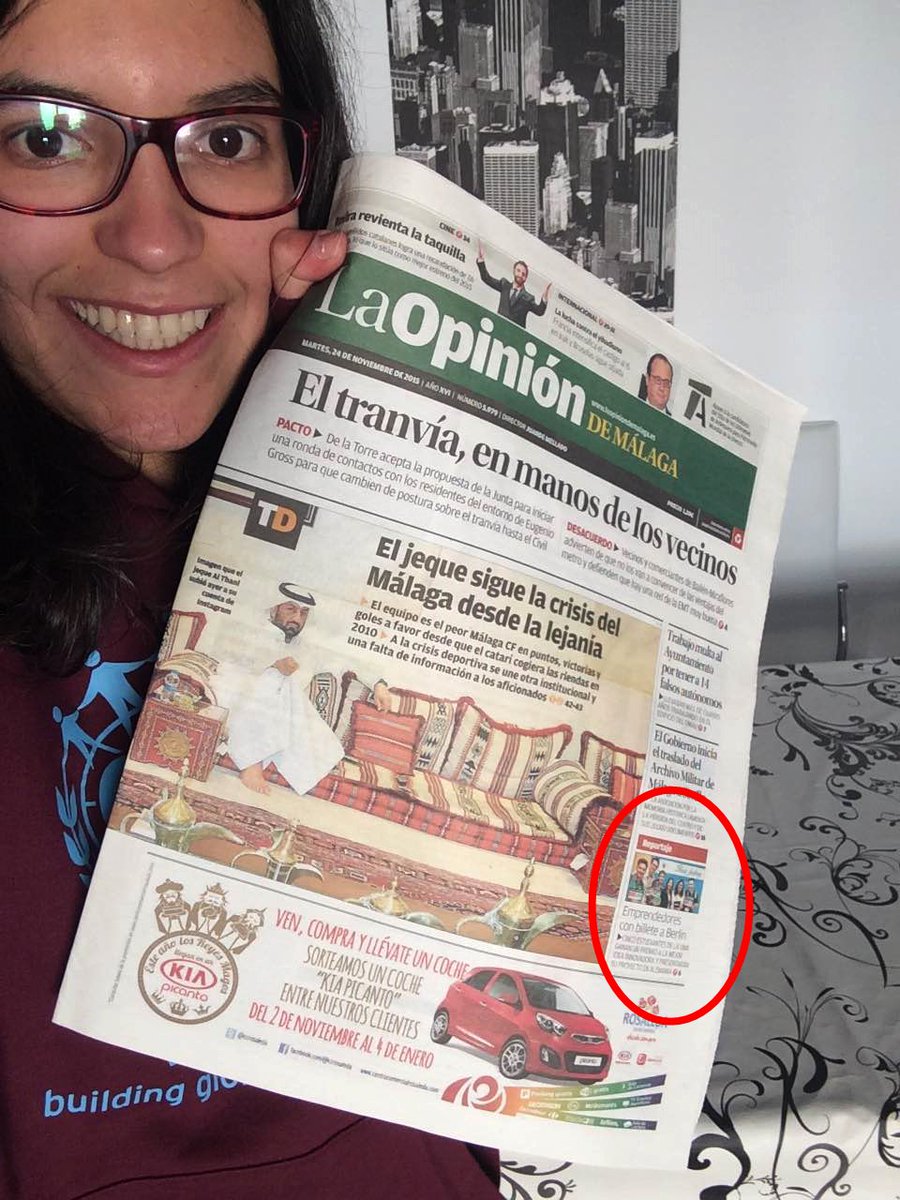Mariammsw's tweet photo. Hoy en la portada de @opiniondemalaga tenemos a @ideasfactory_es y un gran artículo en su interior! @concentrages https://t.co/F2n3TEt8PY