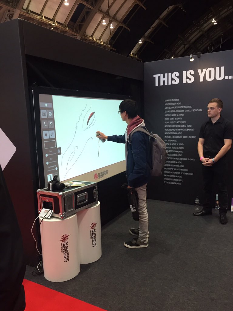 Art_and_Design's tweet photo. Let your creative side out on Stand 67 at #UCASDesign and get your questions answered by the #DMU team #DMUDesign https://t.co/VgYl2aaybU