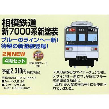 鉄コレ相鉄7000系新塗装が、話題ですが！ 8年前に発表されたBトレ7000