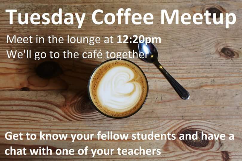 edwardslanguage's tweet photo. #coffee #meetup to practice #English #ESL 
Let's go! https://t.co/MhFtZuWtiX