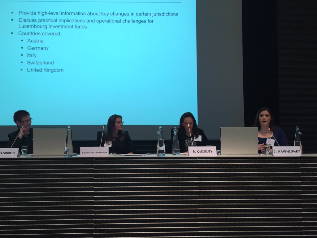 ALFIfunds's tweet photo. We are continuing at #ALFILE15 with investor reporting, new challenges arising from the latest changes foreseen https://t.co/Jrw8zGhKd9