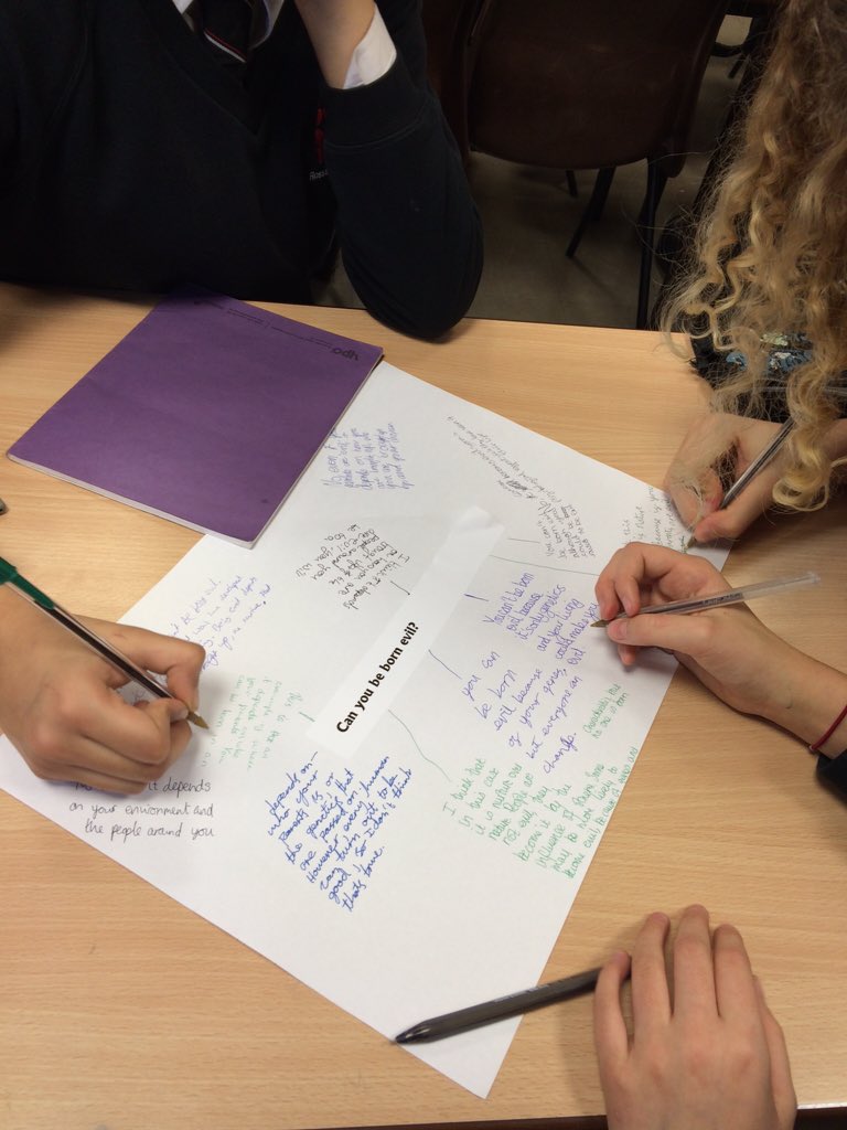 MissV_Young's tweet photo. Fantastic silent debate seen in English today. High expectations clearly on show! @Rossett #TLCopenclassroom https://t.co/qtC5Vh1fqQ
