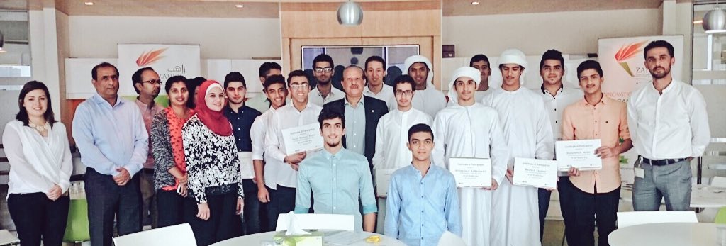 InjazUAE's tweet photo. Thank you to our #workreadiness champion @ZahebInitiative in AD for hosting students! #JAjobshadowday #UAE_Innovates https://t.co/aTr9XReRo3