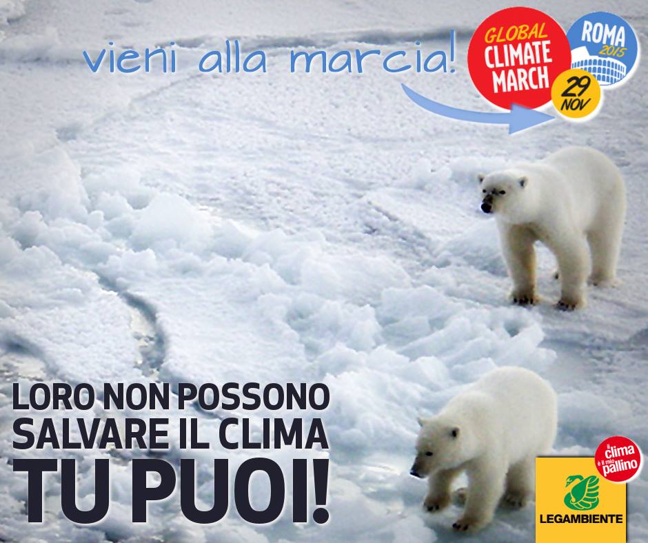 Ultima possibilità per salvare il pianeta: il 29/11 unitevi alla #marciaperilclima di Roma. coalizioneclima.it