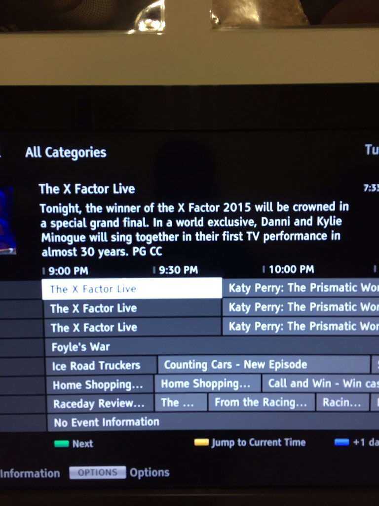 I love that my TV even promoted the Minogue performance as the main selling point #tvwow