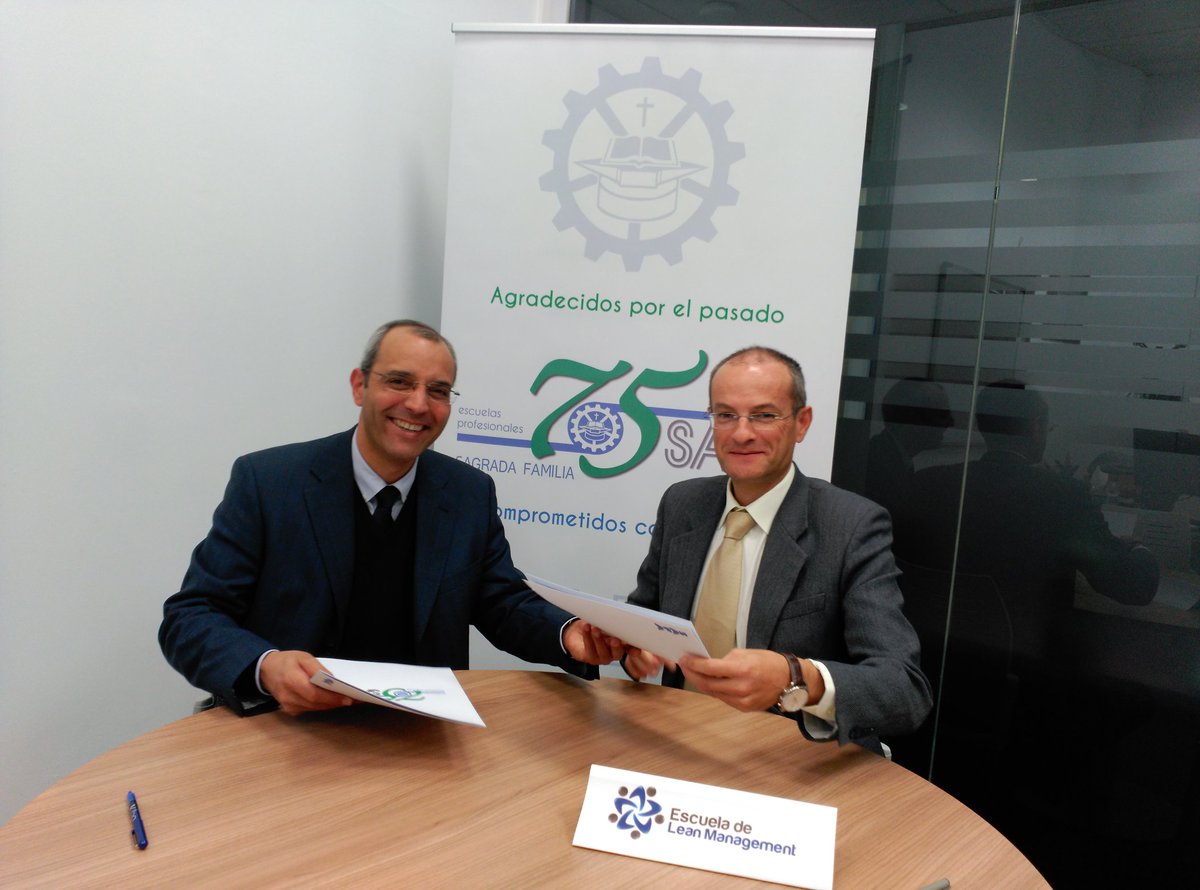 Firma del acuerdo para la implantación de la metodología Lean en los centros de #FPSAFA