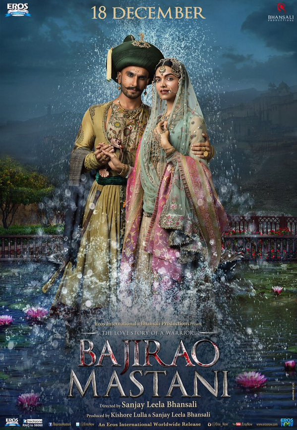 OYERJALOK's tweet photo. Colorful Poster #BajiraoMastani @RanveerOfficial and @deepikapadukone Love In Every Color .. @ErosNow https://t.co/DknFucV0nT
