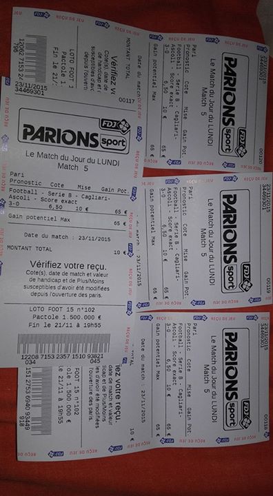 Fixed_Community's tweet image. Match : Cagliari - Ascoli 
Score : 3 - 0
Côte : 6.50

#ForzaItalia