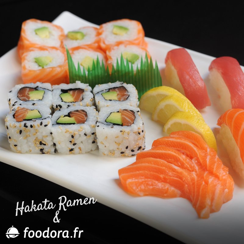 Pour notre pause #dej, ça sera #sushis > bit.ly/1GBkPuc  Livrés en moins de 30mn, merci  <a href="/Foodora_FR/">Foodora France</a> #lyon
