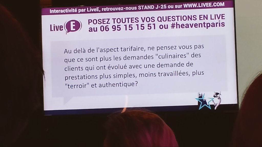 heaventparis's tweet photo. "On peut être moderne événementiel mais avec des produits de base" #Nomad https://t.co/Bx0UuiPdth