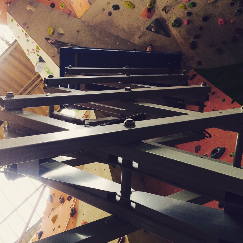 Parthian_RDG's tweet photo. Metal Power!!!! #CompWall reset & @Petzl Lead Champs! #comp #setting #onthesharpend @ColdMountainKit @GroundUpCafe https://t.co/z2o3n6eLwr