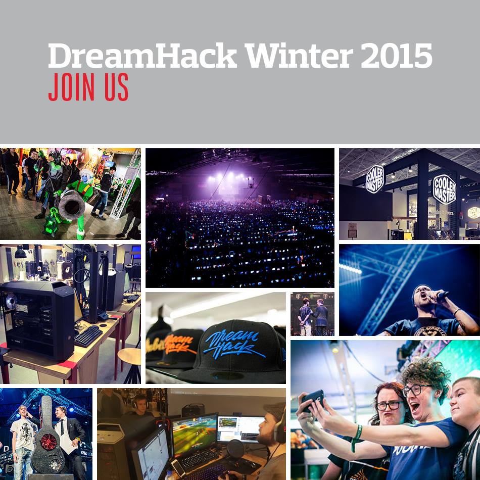 CoolerMaster_RU's tweet photo. Если вам повезет и вы попадете на DreamHack Winter 26-29 ноября в Швеции, то обязательно посетите наш стенд! https://t.co/wkoxe9a5YO