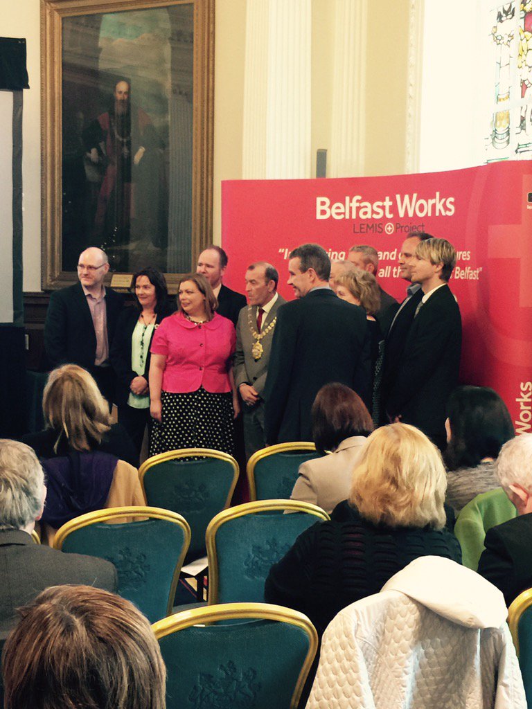 cllrjohnkyle's tweet photo. Belfast Works -the new Lemis+ Programme of training for employment launched in Belfast City Hall #workchangeslives https://t.co/bEHYZ2GQqF