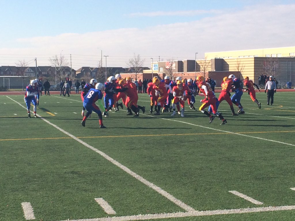 #NelsonLords are up 35-14 with 3 minutes left in the half against #StMarcellinus. #highschoolfootball #footballmom