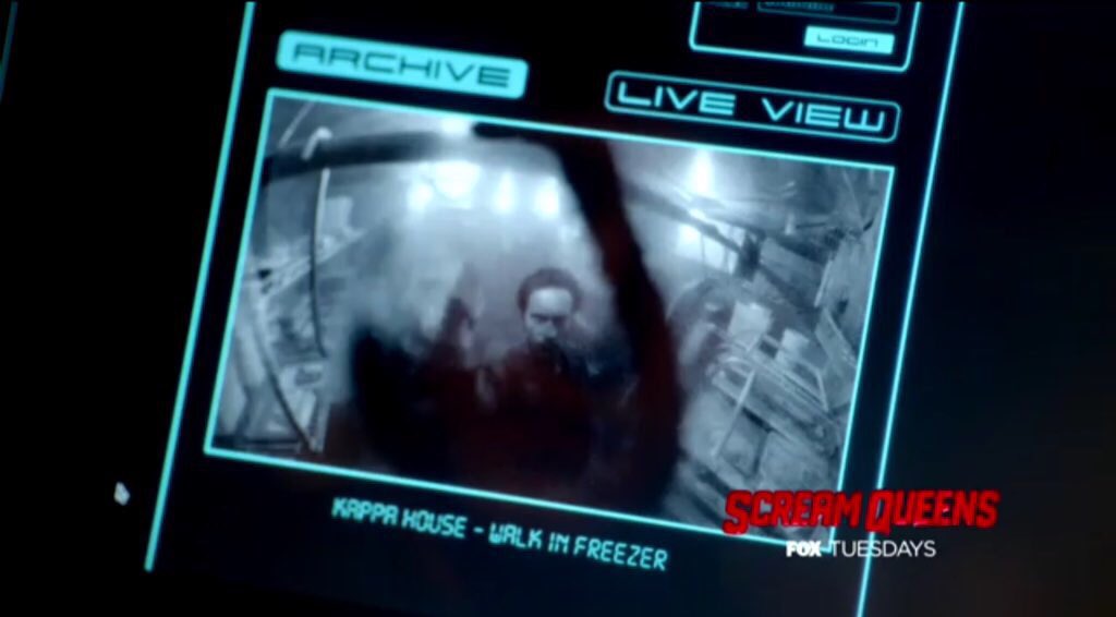 sqnewsupdates's tweet image. Looks like Wes is trying to block the Meat Locker's security camera... 👀 #ScreamQueens