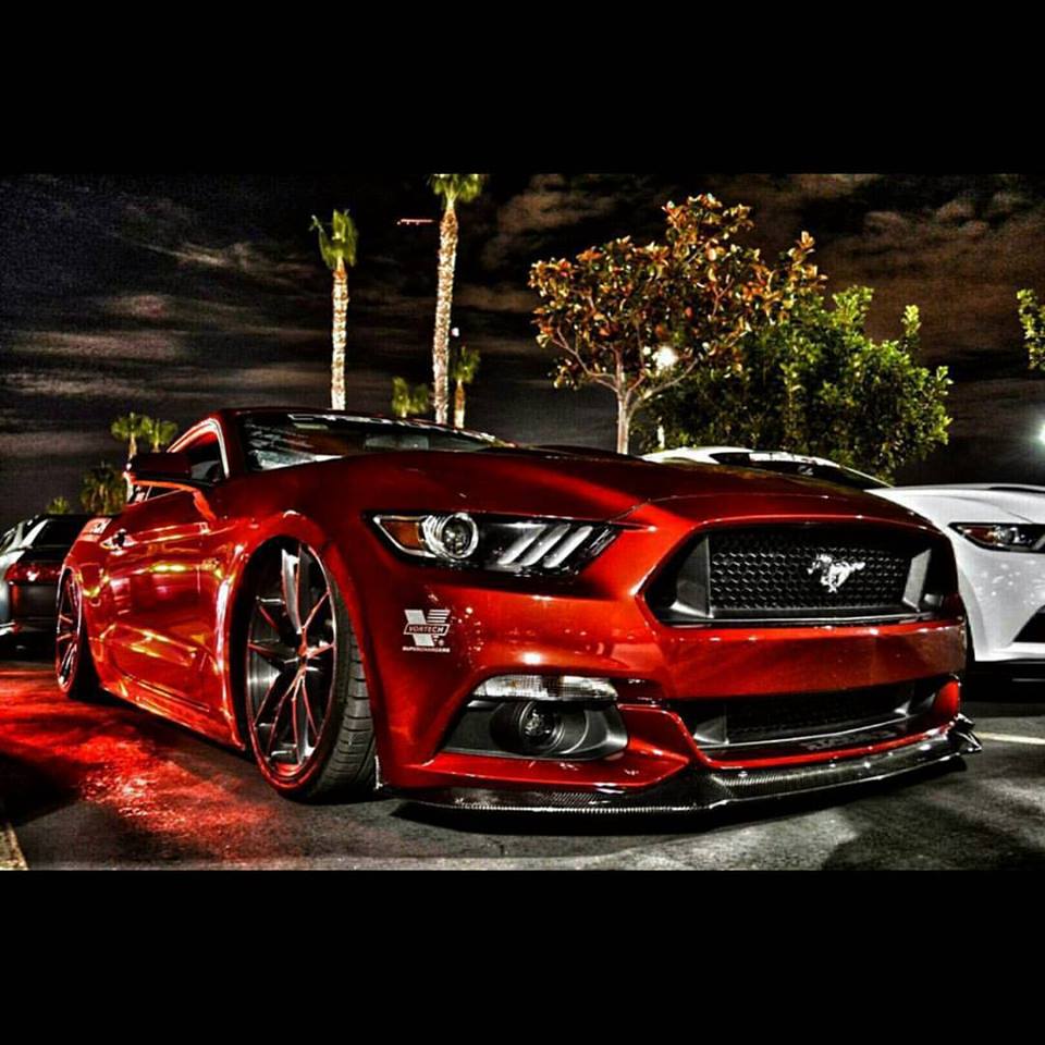 <a href="/CarbonDriven/">Carbon Driven</a> Mustang at meet up. That carbon fiber splitter thou... #BecauseMustang