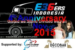 See you guys 5 days to celebrate 4th anniversary e36ers indonesia#bmw #bimmers #e36ersindonesia #decobar96 #valvibmw