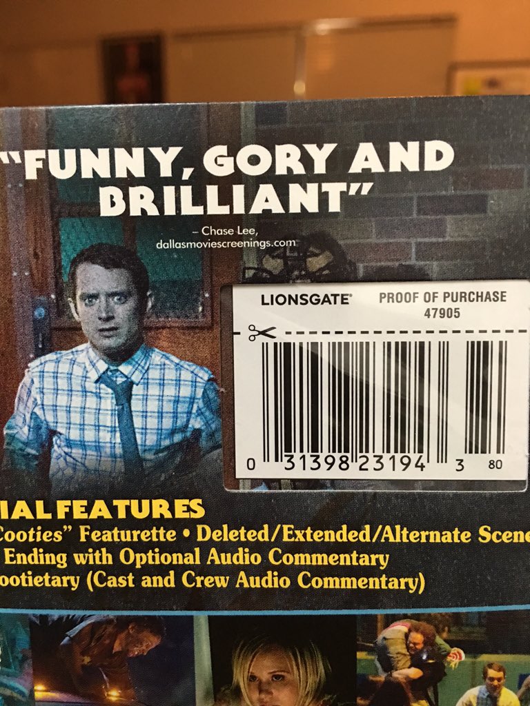 Dallas Screenings Dms Writer Chase Lee Gets Noticed On The Back Of The Cooties Blu Ray Dvd Sleeve T Co Zuwsy2o33k T Co 9e4mukgabf