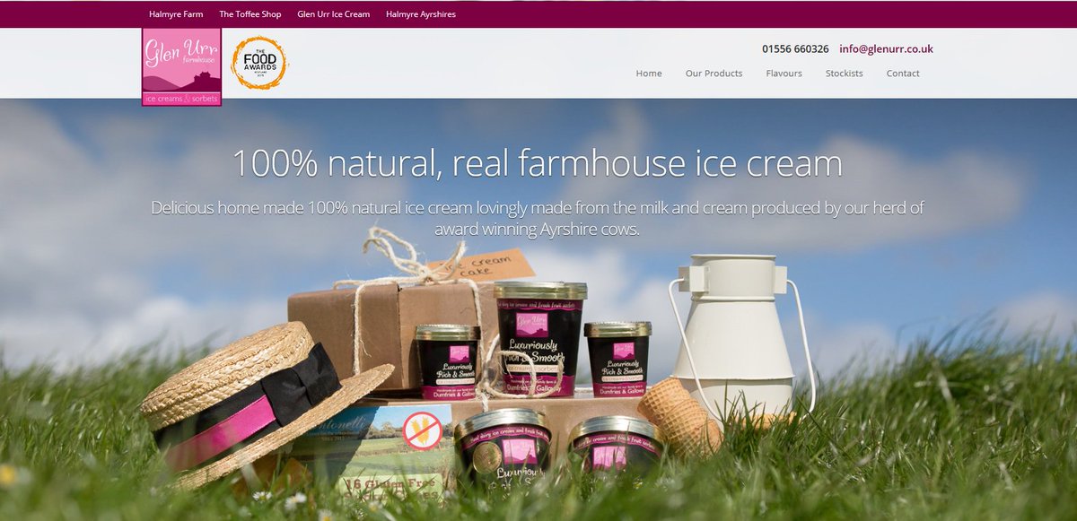 Check out our new website glenurr.co.uk. Find out more about our products and the cows that help make it.