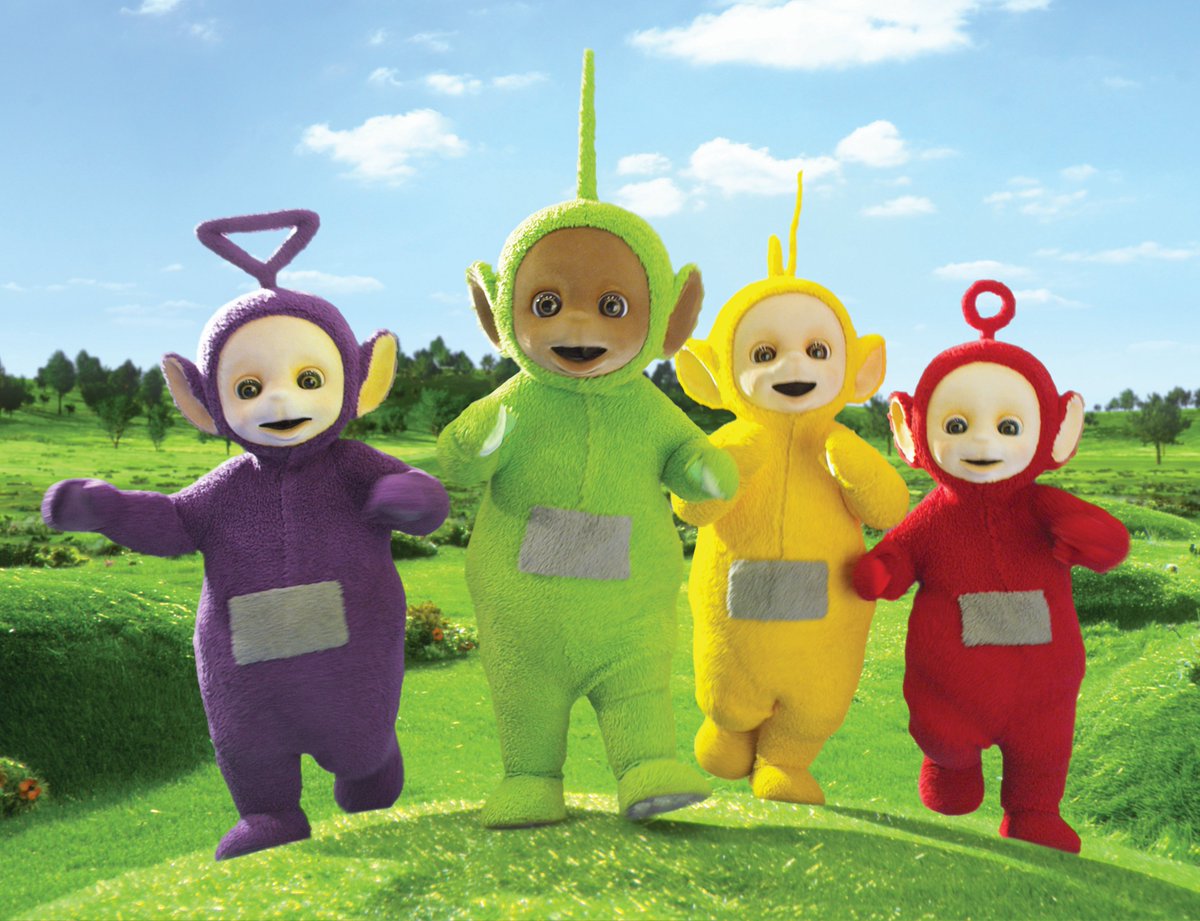 sing and dance along with the teletubbies theme song you can find it. #tele...
