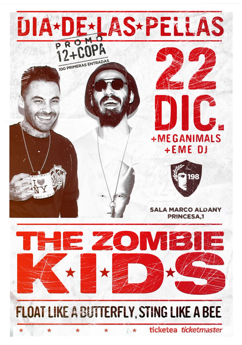 _ATTICA_'s tweet photo. @thezombiekids junto a @emeDJ @MEGANIMALS_  de mano de 198Music. Calidad por los 4 costados. FIGHT 4UR RIGHT 2PARTY https://t.co/tb317qb6TO