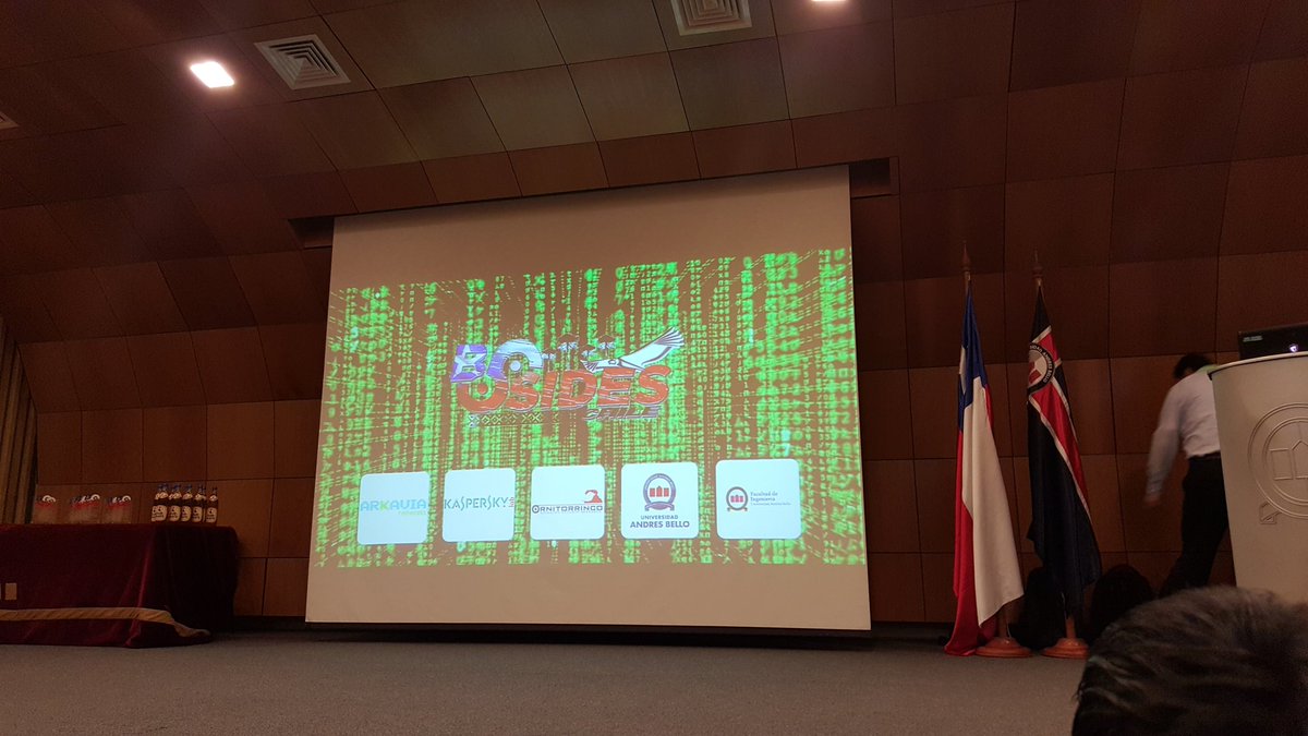 cafrati's tweet photo. Comenzando @bsidescl #bsidescl https://t.co/3dY4d3ScU9