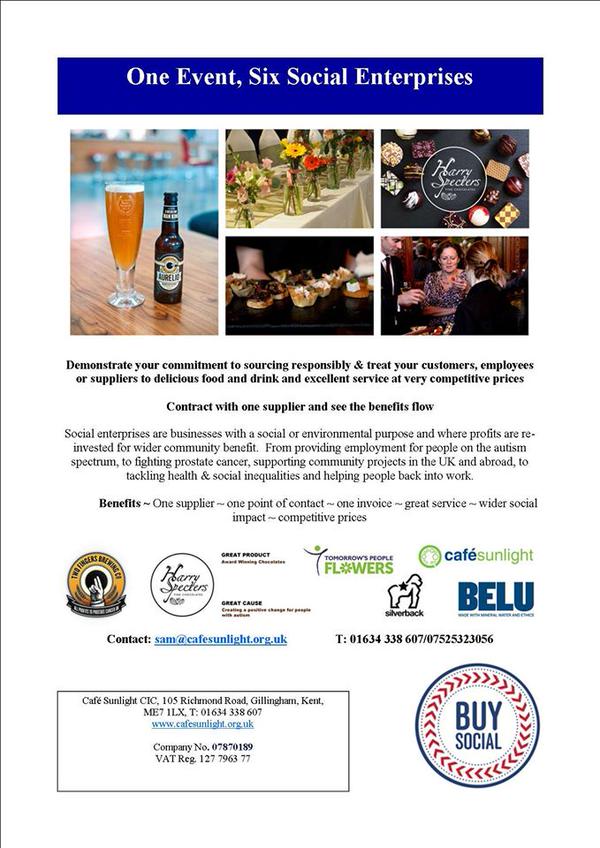 CafeSunlightCIC's tweet photo. 1 event 6 #socent: book #CafeSunlightCIC this winter 4 gr8 #food & #service + #socialimpact #catering https://t.co/mL6jYTohWG