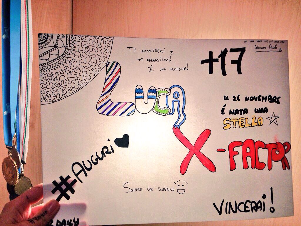 Cate529529's tweet photo. @XFactor_Italia gli ho fatto gli auguri prima ioo 😍😡 #XF9 #auguriluca @itslucavalenti https://t.co/L6Jkuh9hZR