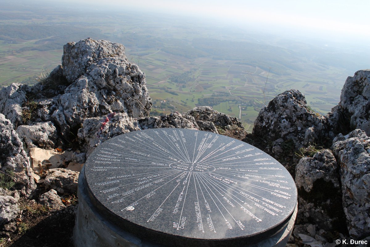 Info map on which are marked all the hiking and tourist spots in the area #hiking #tourisme #Kalnik #map