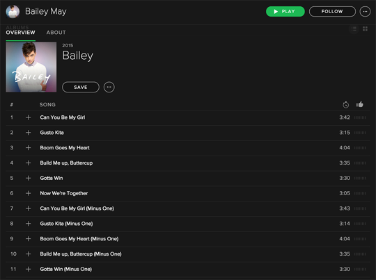 PBBabscbn's tweet photo. Have you listened to @OfficialBaileyM's album yet? It's now available on Spotify :) https://t.co/yFAkJraD5r