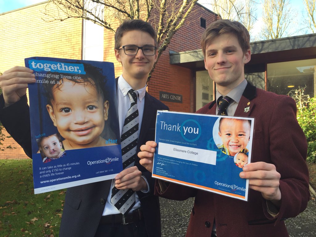 ellesmerecoll's tweet photo. Well done to Jo Jameson &amp; Isaac Maddock-James for their charity drama performance to raise funds for @operationsmile https://t.co/6nf7hFHgN6