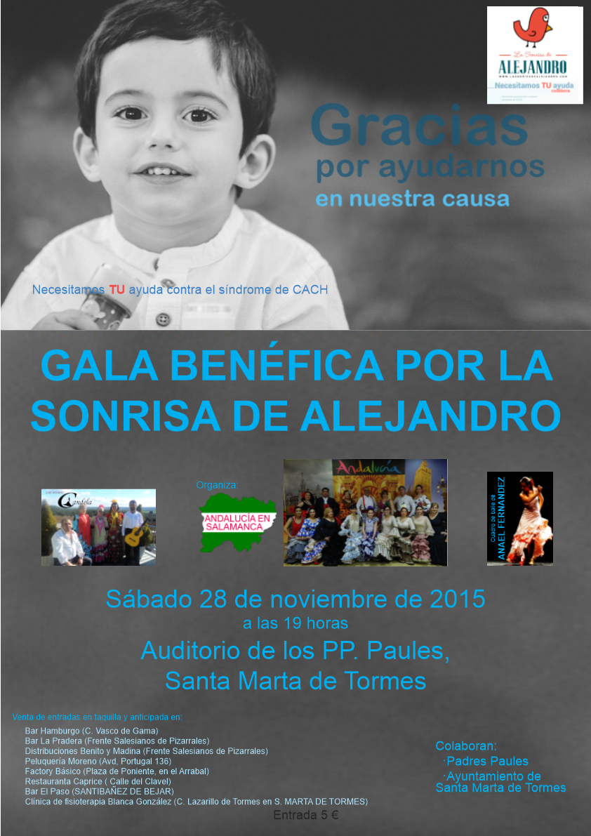 UnionistasCF's tweet photo. Gala benéfica por la sonrisa de Alejandro. Necesitamos tu ayuda contra el síndrome de CACH. Entrada 4€ socios USCF: https://t.co/R1XYX4wxfR