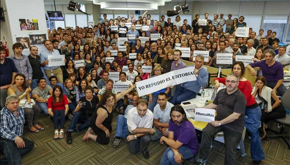 Creciendo en democracia. El repudio desde adentro del diario "La Nación". pagina12.com.ar/diario/elpais/…