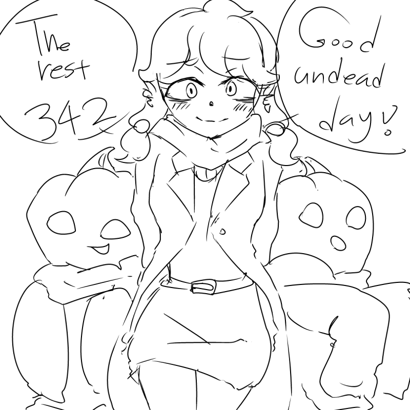 #HalloweenCountdown The rest 342
いい不死の日、すまない・・・病み上がりでまともに絵が描けないんだ・・・ https://t.co/iHiuFwCYmc