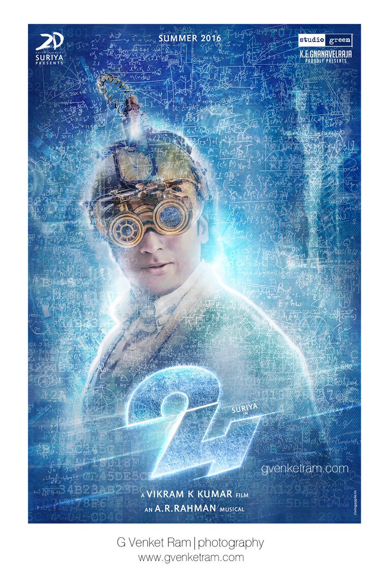 g.venket ram (@venketramg) on Twitter photo Photoshoot First look of <a href="/Suriya_offl/">Suriya Sivakumar</a> from #24theMovie <a href="/arrahman/">A.R.Rahman</a> #VikramKKumar Photoshoot First look of <a href="/Suriya_offl/">Suriya Sivakumar</a> from #24theMovie <a href="/arrahman/">A.R.Rahman</a> #VikramKKumar