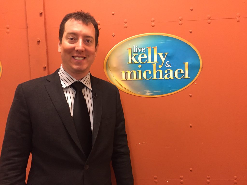 NASCAR's tweet photo. Coming up soon on @KellyandMichael! #RowdyNation https://t.co/WW0usZbZks