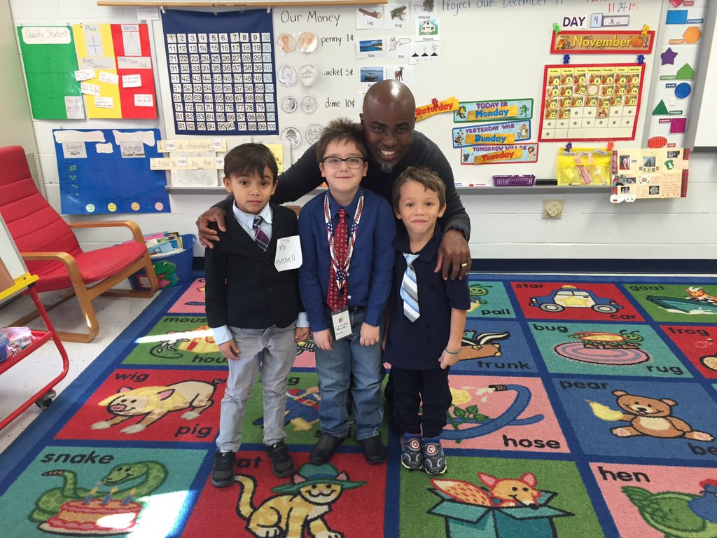 BelAirPanthers's tweet photo. Today is dress like you favorite teacher day. Look at all the little Mr. Mitchell's I found at Bel Air ES. #Pride https://t.co/ujobgIWsRs