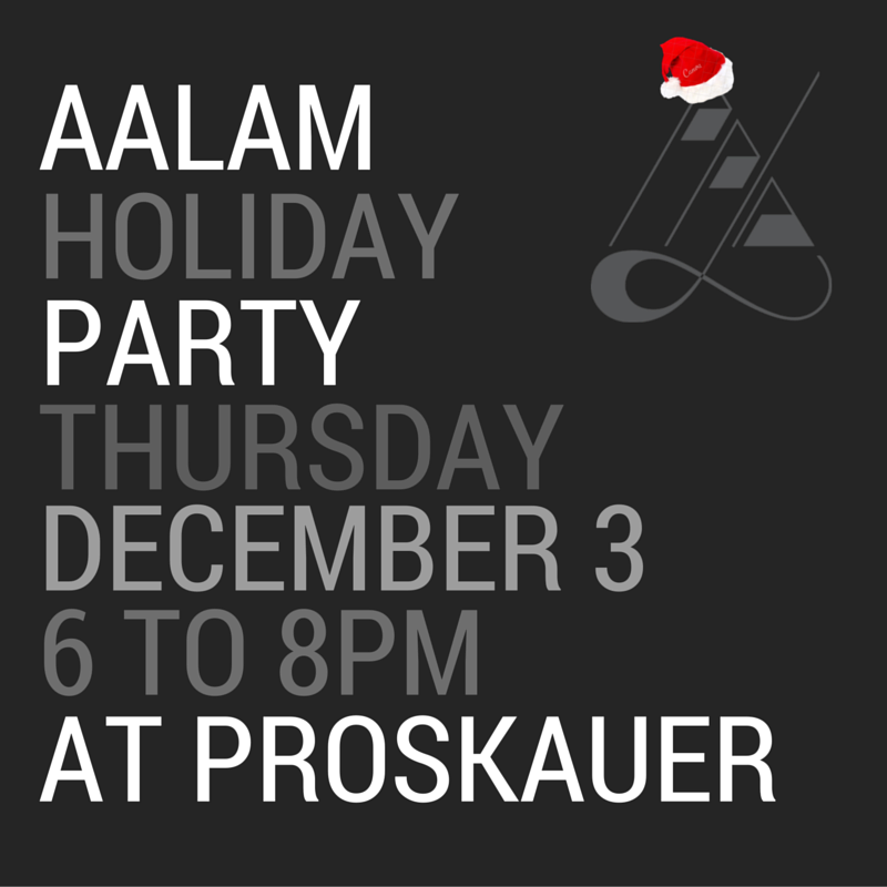 TODAY is the AALAM Holiday Party. HORRAY! RSVP here: goo.gl/forms/lnCvcmJx…