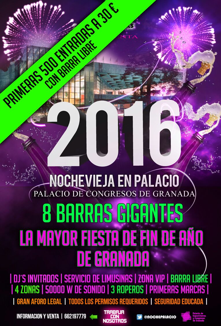 HanselRodrigue6's tweet photo. Primeras entradas a 30!! Noche Vieja en Congresos. @lanochedegrana  entradas- 634822177 https://t.co/Dr8tehRuq1