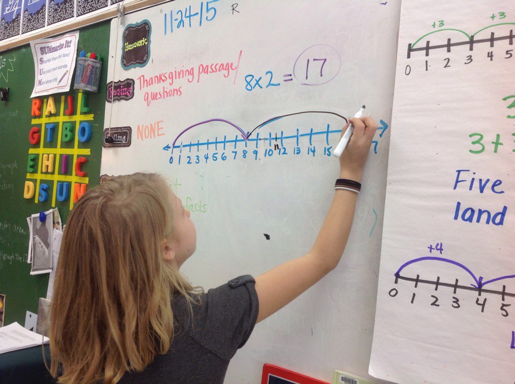 MsDaysClass's tweet photo. We are awesome mathematicians @CarrolltonES #findingmistakes #commonmistake #multiplicationnumberlines https://t.co/dm4XomYhNz
