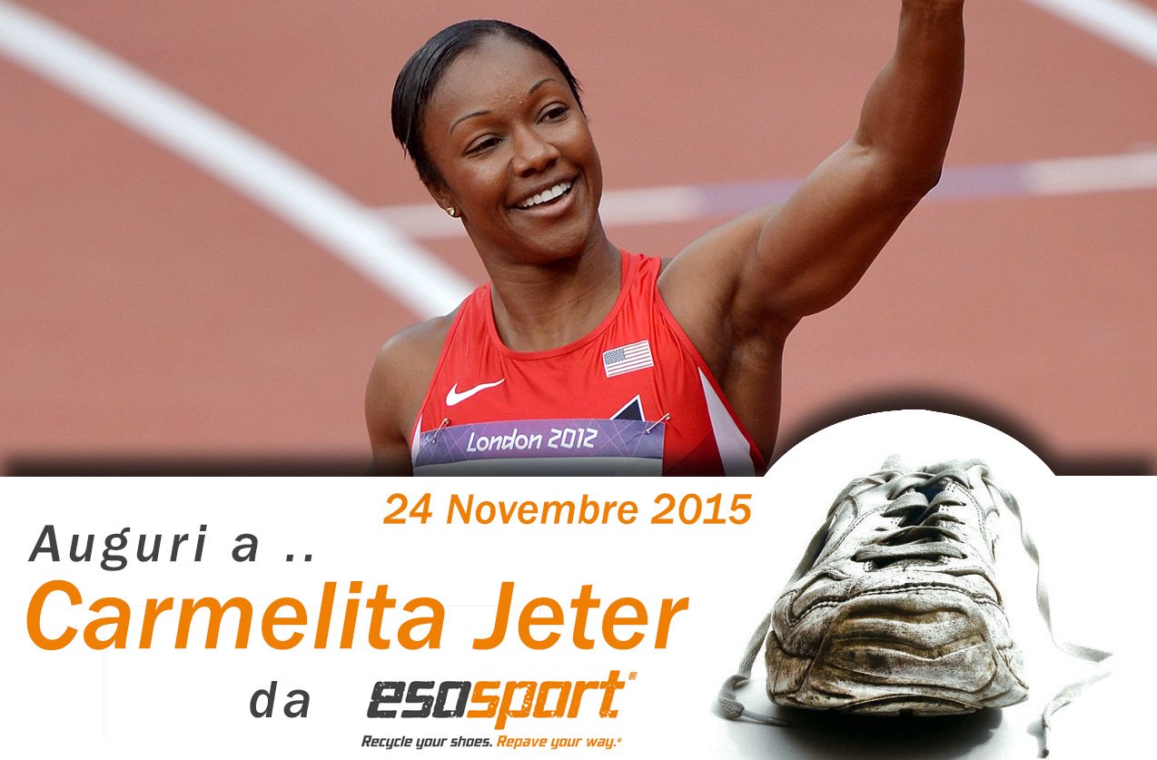 Auguri da a per il suo compleanno! Happy birthday Carmelita Jeter! 