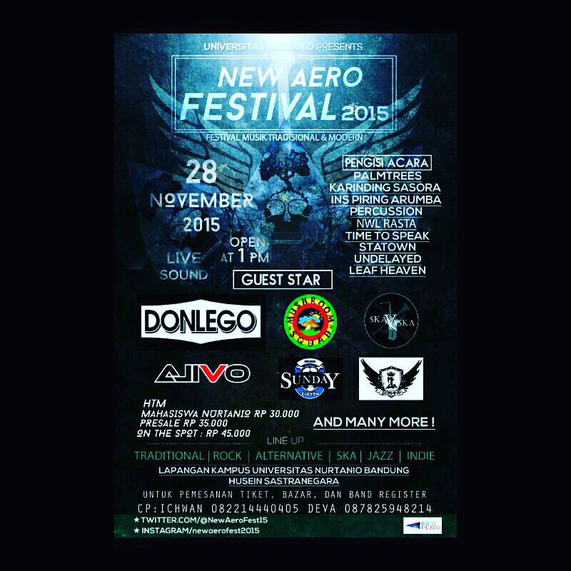 <a href="/mushroom_squad/">Mushroom Squad</a> <a href="/SkaVaska/">SkaVaska</a> <a href="/donlegoband/">DONLEGO OFFICIAL</a> 
#NewAeroFestival2015 #UnniversitasNurtanio