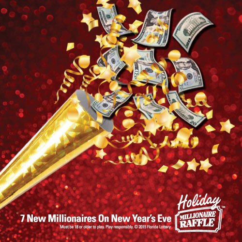 floridalottery's tweet photo. RT if Holiday #MILLIONAIRERAFFLE tickets are on #MyHolidayChecklist! Get yours, today: https://t.co/2jAz1CujEK https://t.co/AJqbGskRpn