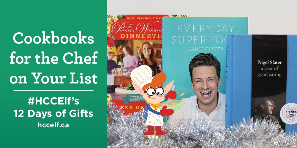 HarperCollinsCa's tweet photo. Today the #HCCElf is giving away 3 cookbooks! RT to enter, Reply for a bonus entry. https://t.co/xSmiEVezgR https://t.co/57vlY6ddve