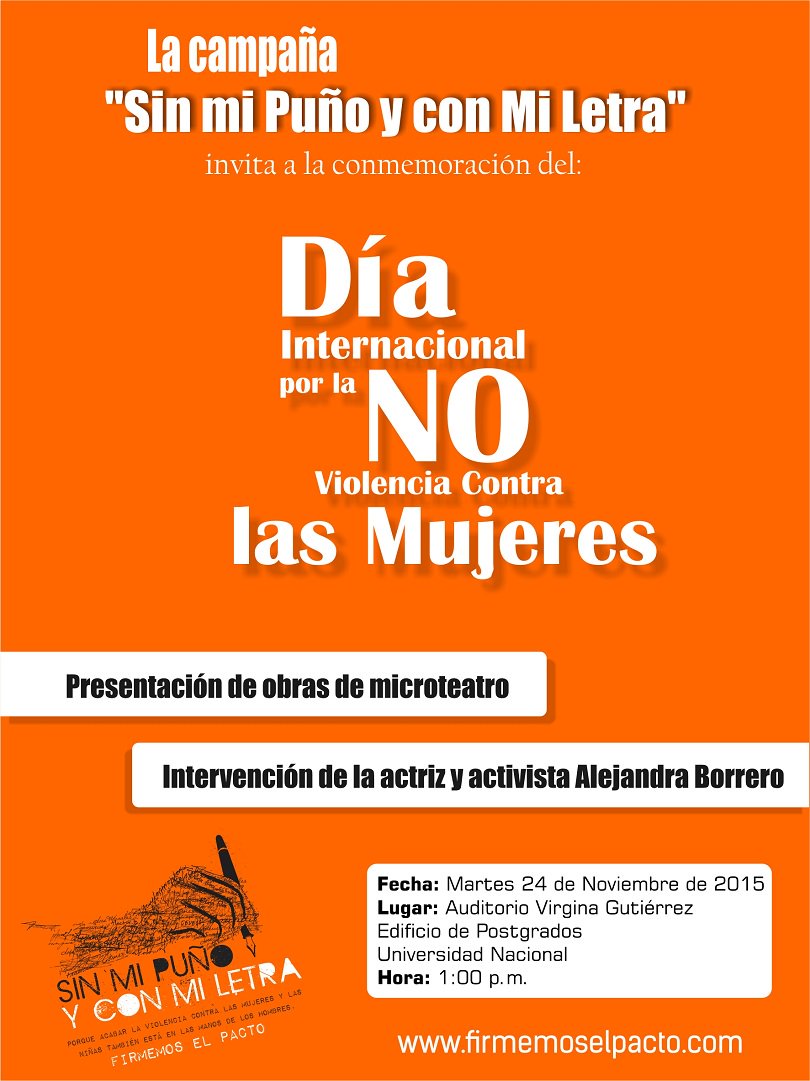 HumanasColombia's tweet photo. Hoy a la 1p.m. en el Auditorio Virginia Gutiérrez del Edificio de Postgrados de la Universidad Nacional #Poresofirmo https://t.co/NTUfli9Svh