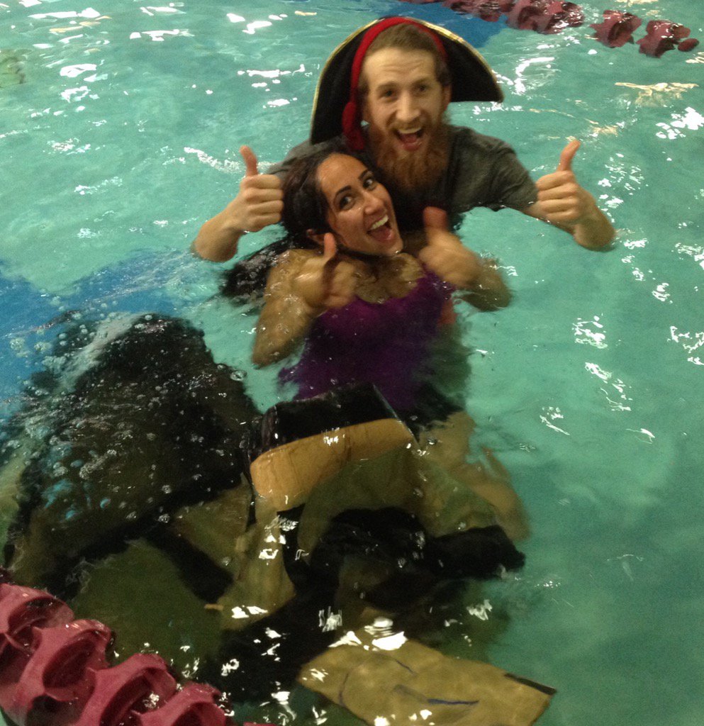 The Salty Dogs' cardboard boat was not an unqualified success. <a href="/OttawaMorning/">CBCOttawaMorning</a> <a href="/CBCOttawa/">CBC Ottawa</a> <a href="/uOttawa/">Université d'Ottawa | University of Ottawa</a>