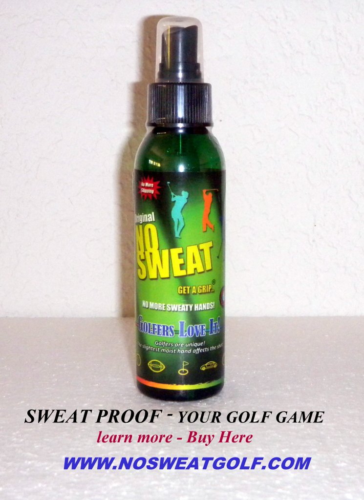 #AustraliaGolf -Hot&Humid! SprayHands Once - Stop Annoying Sweaty Grips - All Day! NoSweatGolf.com