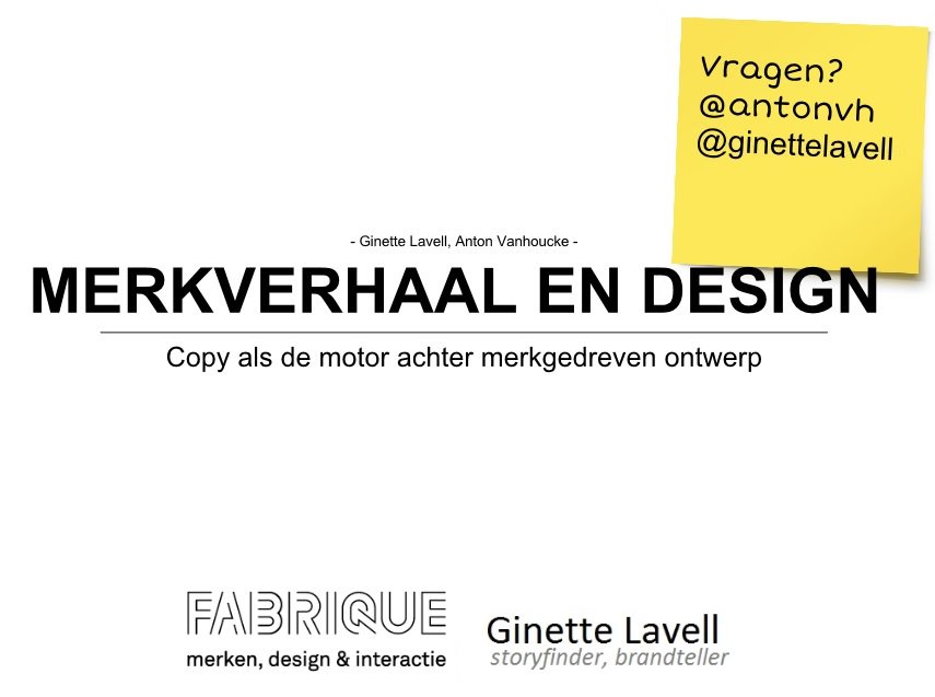 ginettelavell's tweet photo. Mocht vandaag praten over copy als onmisbare partner van webgedreven design. Met @antonvh @fabrique #cmw15 @entopic https://t.co/KY0a5JxRrR