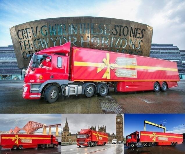 PostalHubPod's tweet image. Christmas-themed trucks from @RoyalMail to mark the festive season!