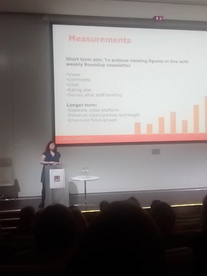 involve_uk's tweet photo. Great to hear @Bowena2 from @pearson talk about the success of their internal TV channel. #PRWInternal  #BeBrave https://t.co/iafGQigJVj